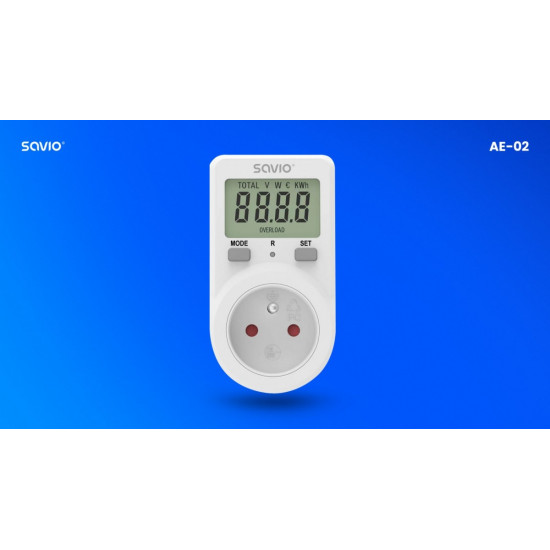 Wattmeter LCD AE-02 SAVIO