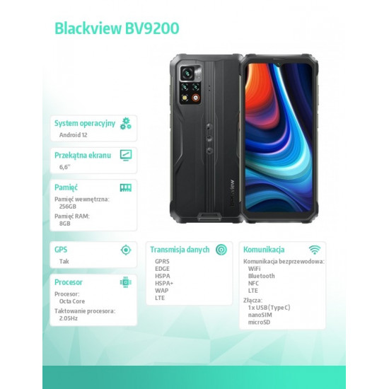 Smartphone BV9200 black