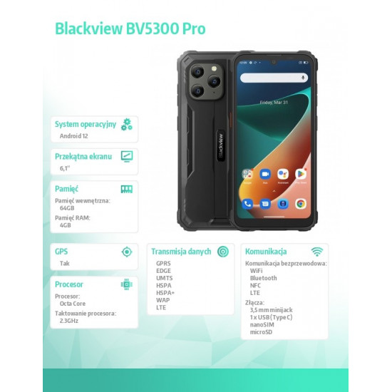 Smartphone BV5300 PRO black