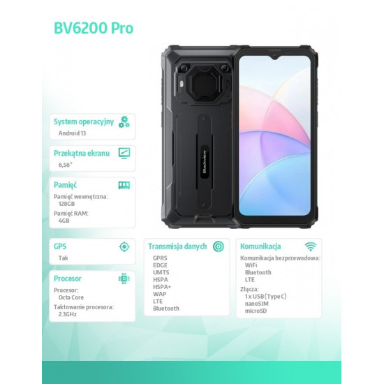 Smartphohe BV6200 PRO 4/128 black