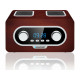 Portable FM Radio PLL SD/USB/AUX with battery and clock