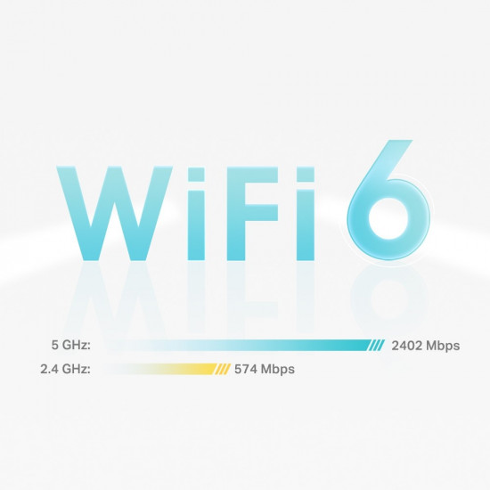 Wireless Router|TP-LINK|Wireless Router|2900 Mbps|Mesh|Wi-Fi 6|3x10/100/1000M|Number of antennas 2|DECOX50(1-PACK)