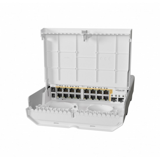 Wireless Router|MIKROTIK|Router|IEEE 802.3af|IEEE 802.3at|16x10/100/1000M|CRS318-16P-2S+OUT