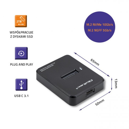 Docking station SSD M.2 SATA PCIe, NGFF NVM