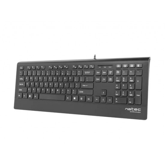 Keyboard BARRACUDA Slim Black USB