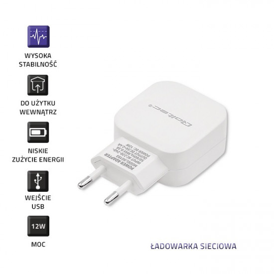 Charger 12W 5V 2.4A USB White