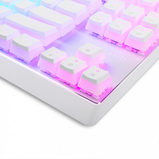 Mechanical keyboard RGB Pudding edition white