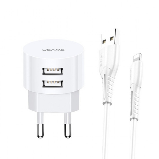 Charger T20 2xUSB 2,1A Lightning