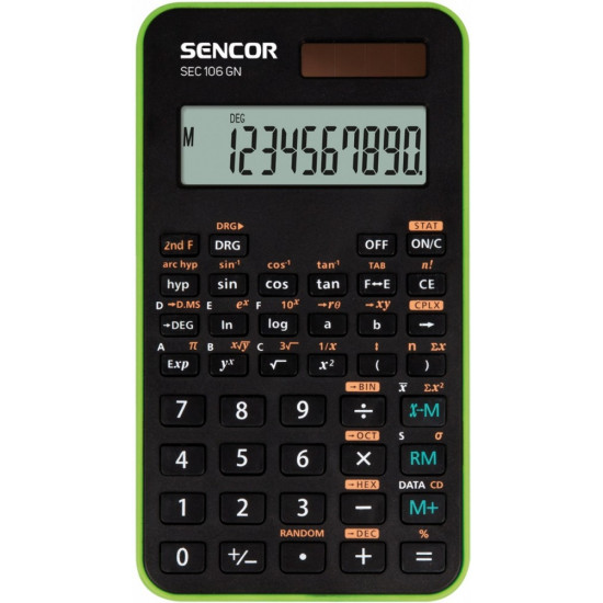 Calculator SEC 106 GN School, 10 Digit LCD