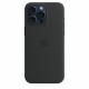 Silicone case with MagSafe for iPhone 15 Pro Max - black