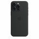 Silicone case with MagSafe for iPhone 15 Pro Max - black