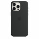 Silicone case with MagSafe for iPhone 15 Pro Max - black