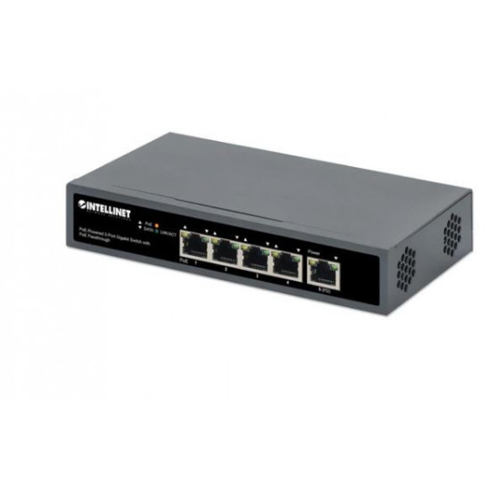 Switch Gigabit 5x PoE Passthrough poweredPoE lub ACz, 95W