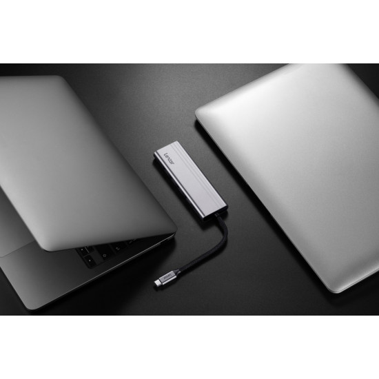 Hub 7-in-1 USB-C USB3.2 Gen1. Type-C, 3xUSB-A HDMI, SD, microSD slot. PD 100W 