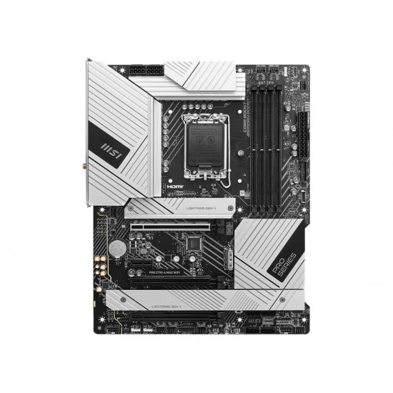 Mainboard|MSI|Intel Z790|LGA1700|ATX|Memory DDR5|Memory slots 4|1xPCI-Express 1x|3xPCI-Express 16x|4xM.2|1xHDMI|1xDisplayPort|1xUSB 2.0|5xUSB 3.2|1xUSB-C|1xOptical S/PDIF|1xRJ45|5xAudio port|PROZ790-AMAXWIFI