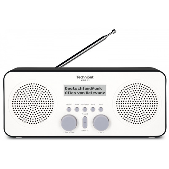 Radio VIOLA 2 S DAB+/FM white-black