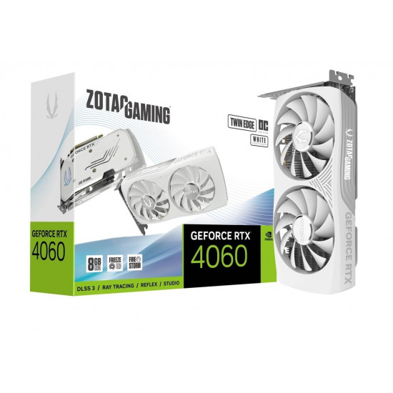 Graphics card GeForce RTX 4060 Twin Edge OC 8GB GDDR6 128bit white