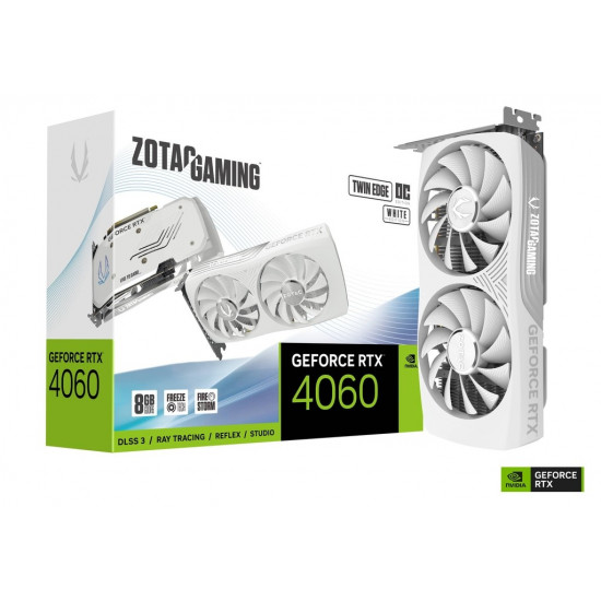 Graphics card GeForce RTX 4060 Twin Edge OC 8GB GDDR6 128bit white