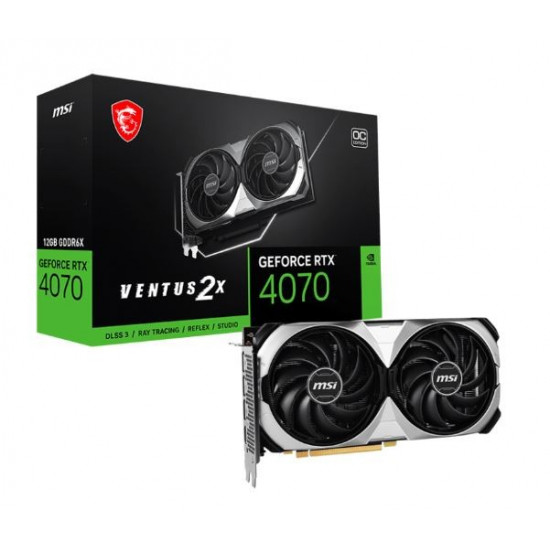 Graphics card GeForce RTX 4070 VENTUS 2X E 12GB OC GDDRX6 192bit 3DP