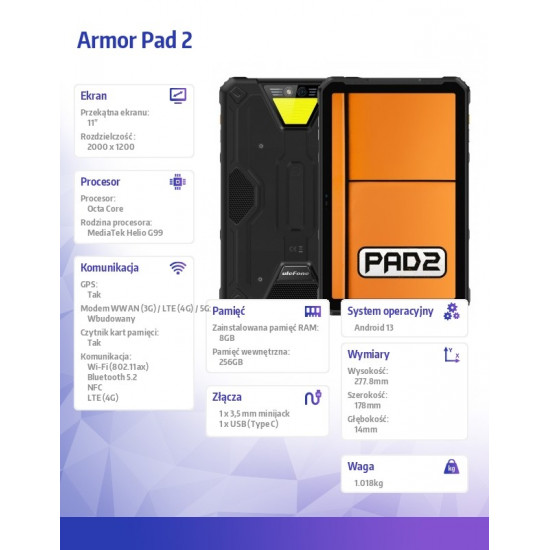 Tablet Armor Pad 2 8/256 black