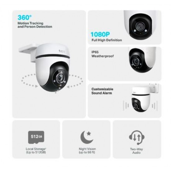 TP-Link Tapo Outdoor Pan/Tilt Security WiFi Camera