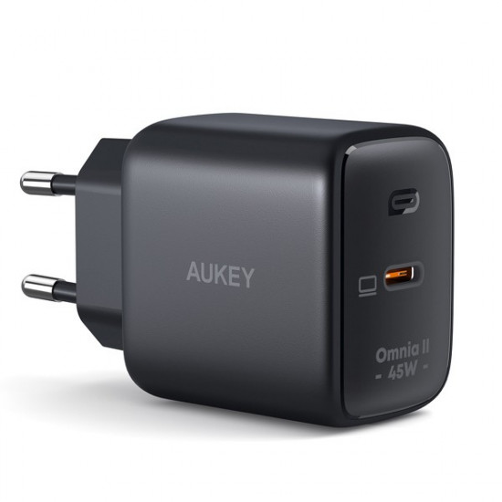 AUKEY PA-B2T Black Omni a II GaN Wall Charger 4