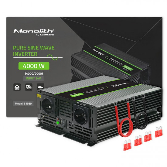 Pure Sine Wave Inverter Monolith, 2000W, 4000W