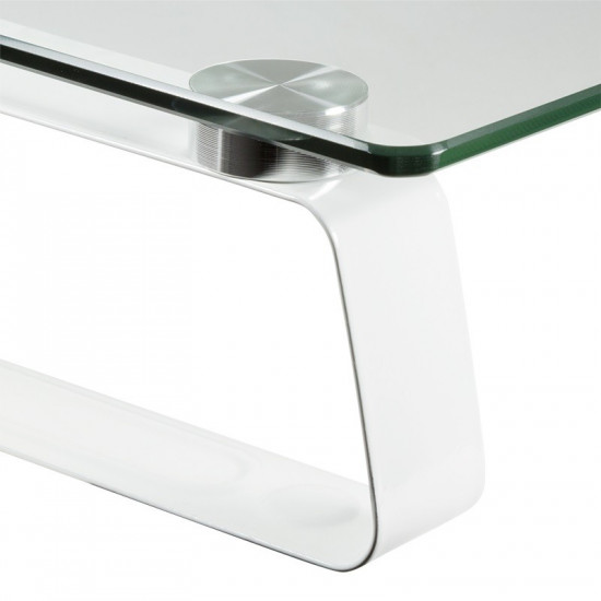 Glass tabetop monitor riser, max. 20kg