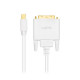 Mini DisplayPort to DVI white, 3m