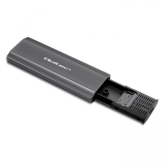 Enclosure for drive M.2 SSD, SATA, NVMe, USB C
