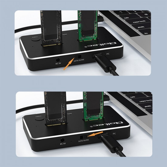 M.2 SSD drive docking station, NVMe, SATA,USB