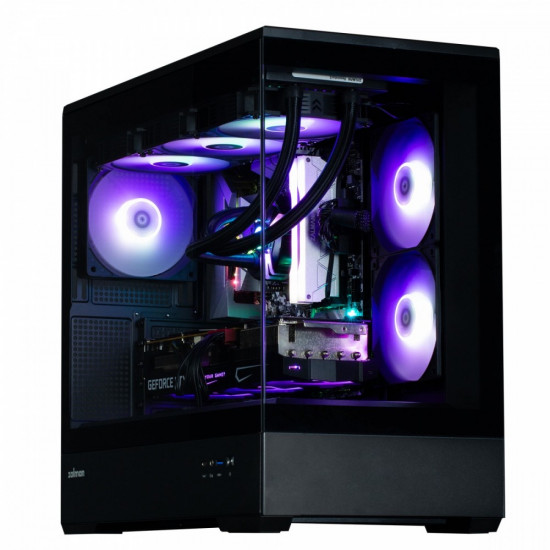 P30 MicroATX Min i Tower 3 Fans RGB Black