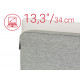 Laptop sleeve Jersey 13.3 light grey