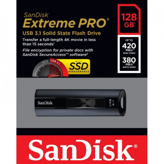 Flash drive Extreme Pro USB 3.1 Gen1 128GB 420/380 MB/s