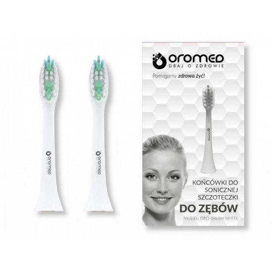 Sonic toothbrush tip ORO-BRUSH WHITE