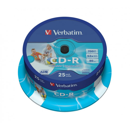 CD-R 52x 700MB 25P CB Printable 43439