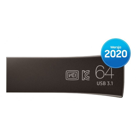 Pendrive BAR Plus USB3.1 64 GB Titan Gray