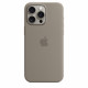 Silicone case with MagSafe for iPhone 15 Pro Max - clay