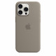 Silicone case with MagSafe for iPhone 15 Pro Max - clay