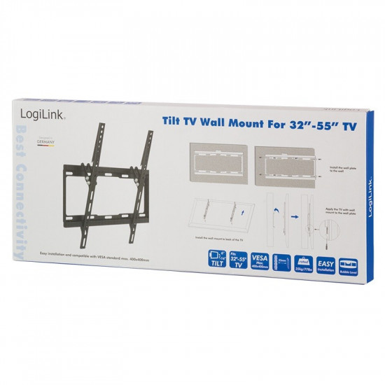 TV wall mount, tilt, 32-55' ,max. 35kg