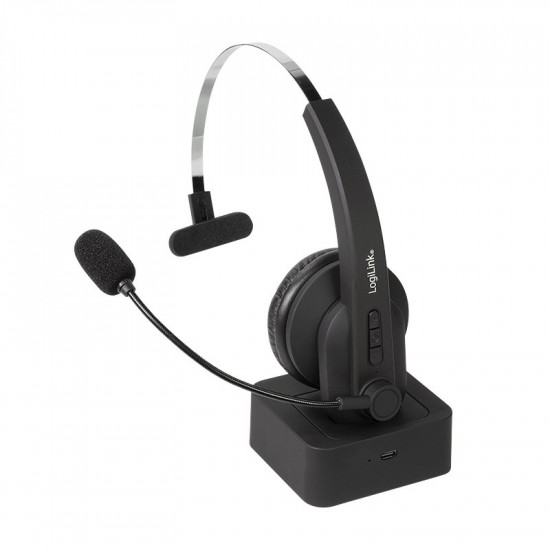 Bluetooth mono headset with charging stand