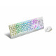 Set Vigor GK30 Combo White Keyboard + Mouse