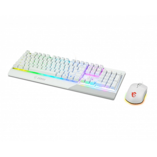 Set Vigor GK30 Combo White Keyboard + Mouse