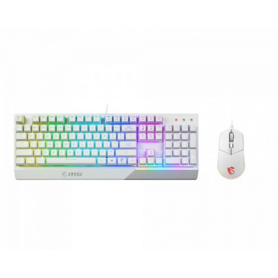 Set Vigor GK30 Combo White Keyboard + Mouse