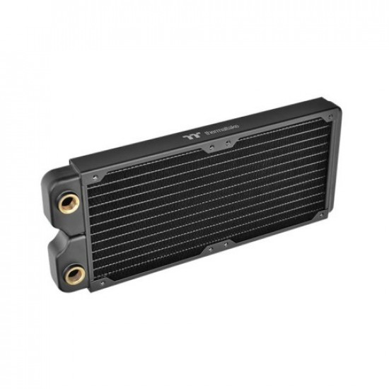 Water cooling Pacific C240 slim radiator (240mm, 2x G 1/4, copper) black