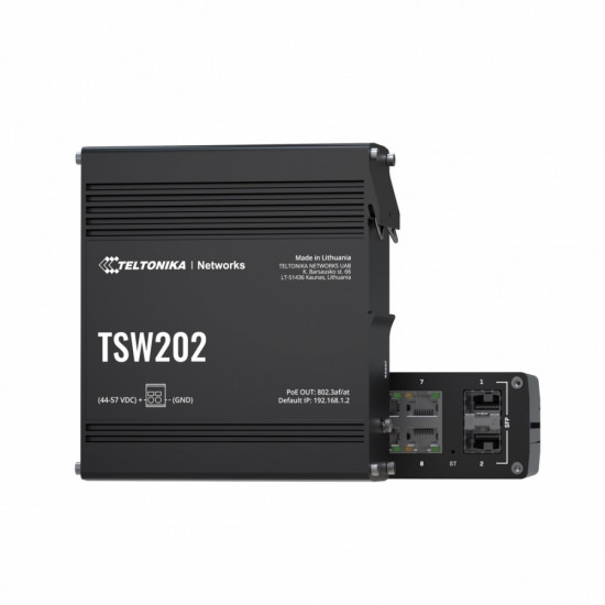 Managed switch TSW202 2xSFP 8xPoE+ Ethernet L2/L3