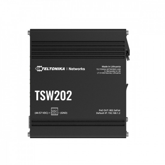 Managed switch TSW202 2xSFP 8xPoE+ Ethernet L2/L3