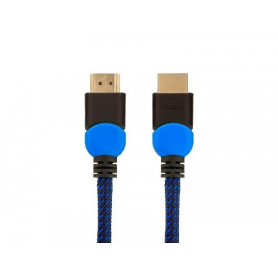 Cable HDMI GCL-02 1.8m, v2.0, braid blue