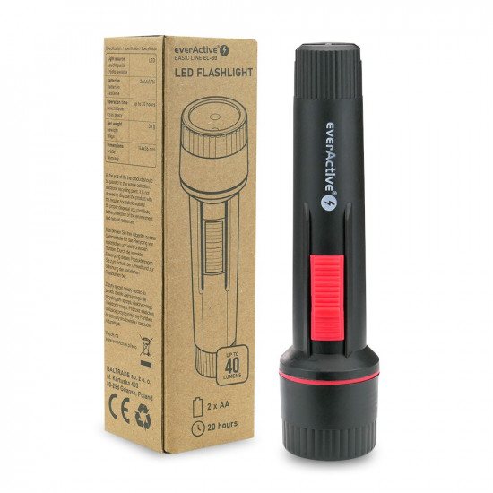 LED FLASHLIGHT LED BASI C LINE EL-30 BLACK