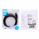 Cable USB - Mini USB 1.8m. black